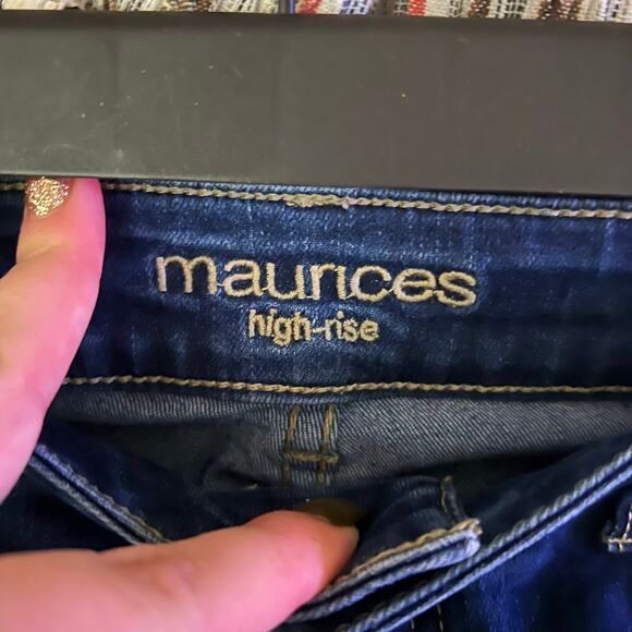 Maurices High-Rise Skinny Jeans Jeggings Denim Cotton Dark Wash Sz Small - Picture 4 of 5